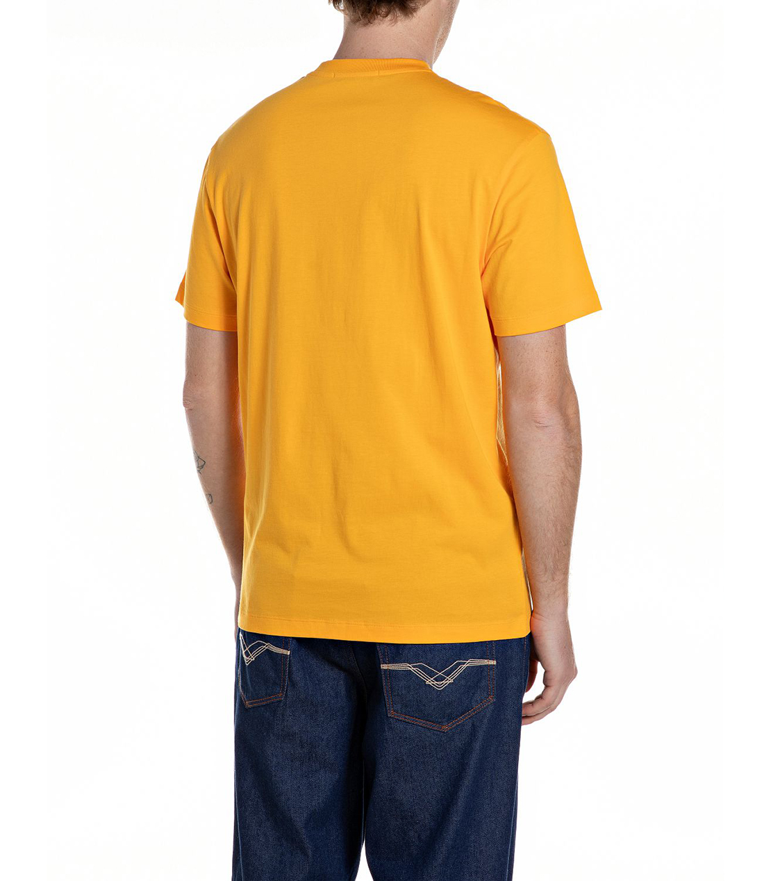 ベーシックジャージーレトロプリント ポケTシャツ 詳細画像 イエロー 2